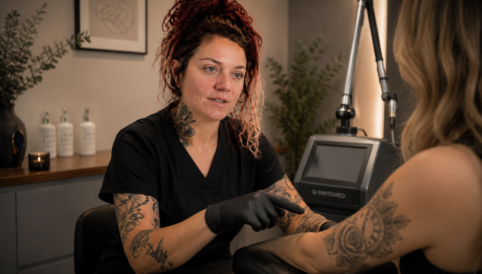 Laser tattoo removal treatment